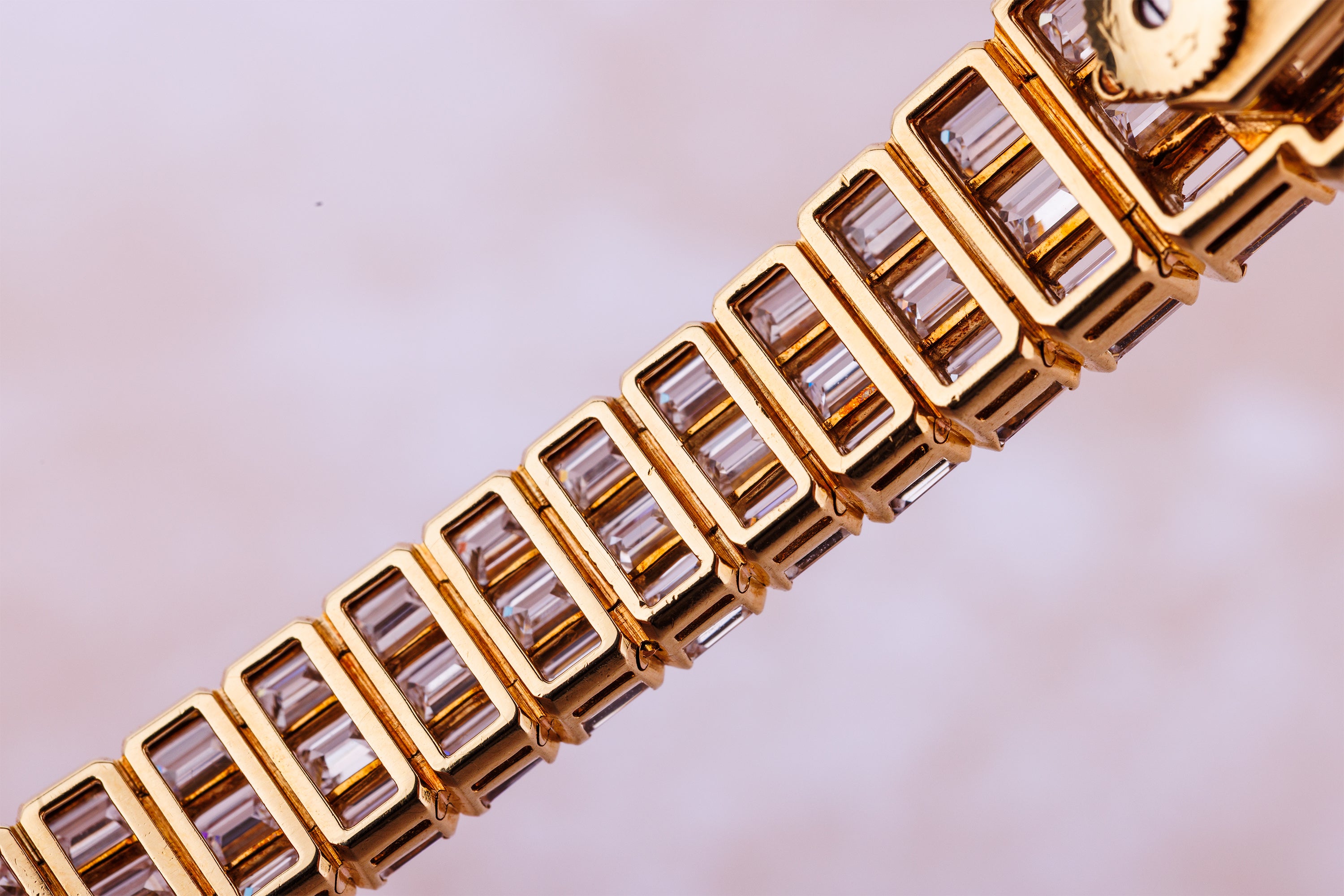 Rare Vacheron Constantin Lady Kalla | REF. 17701 | Pavé Emerald & Baguette Diamonds | 18k Yellow Gold | 19.5mm | 1980's