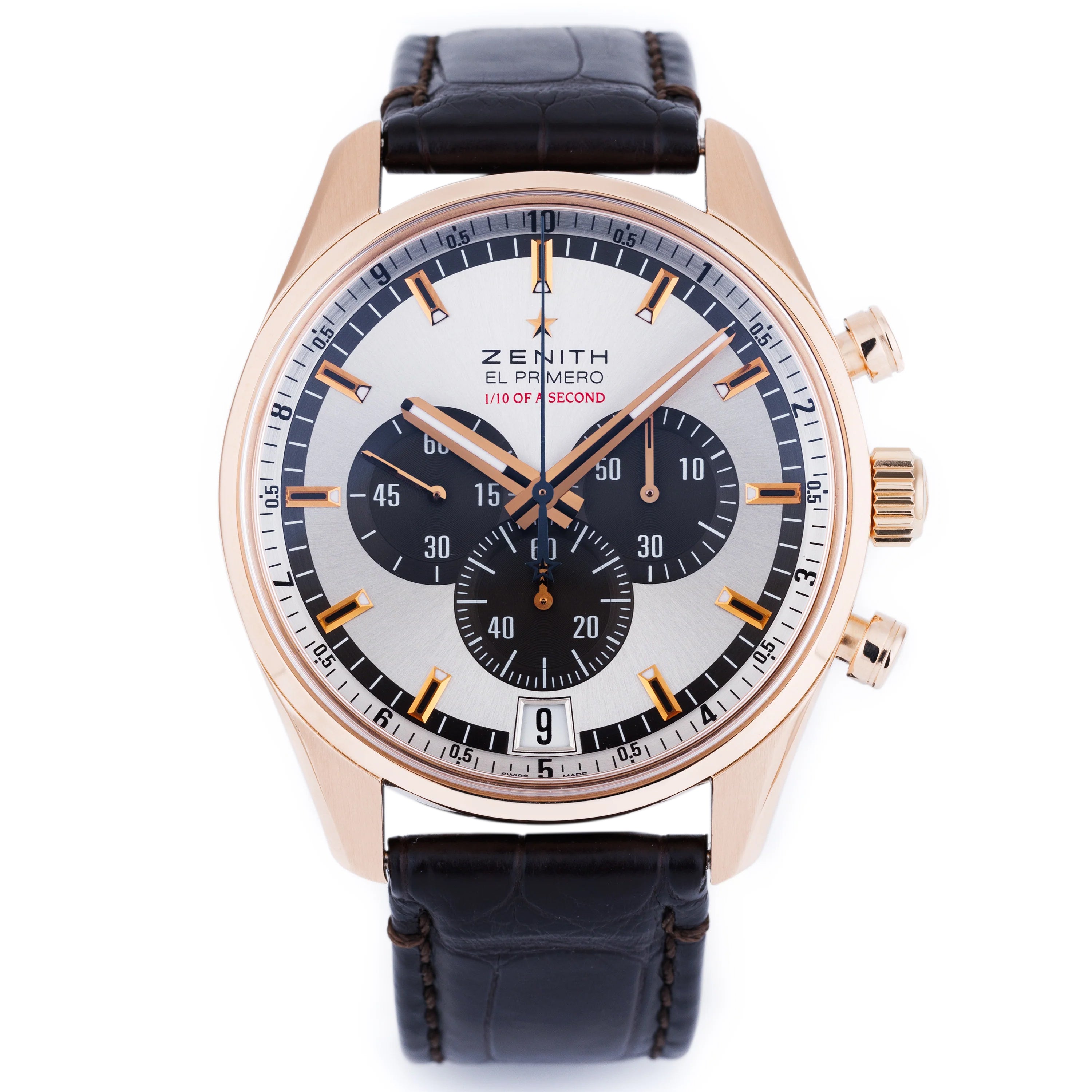 Zenith El Primero Striking 10th | REF. 18.2040.4052 | Limited Edition 500 Pieces | Silver Dial | 42mm | 18k Rose Gold | Box & Papers | 2013