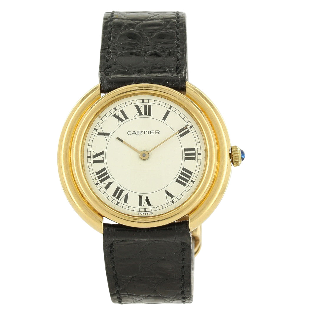 Cartier Paris Classic Round Watch 18K Yellow Gold – Watch Collectors