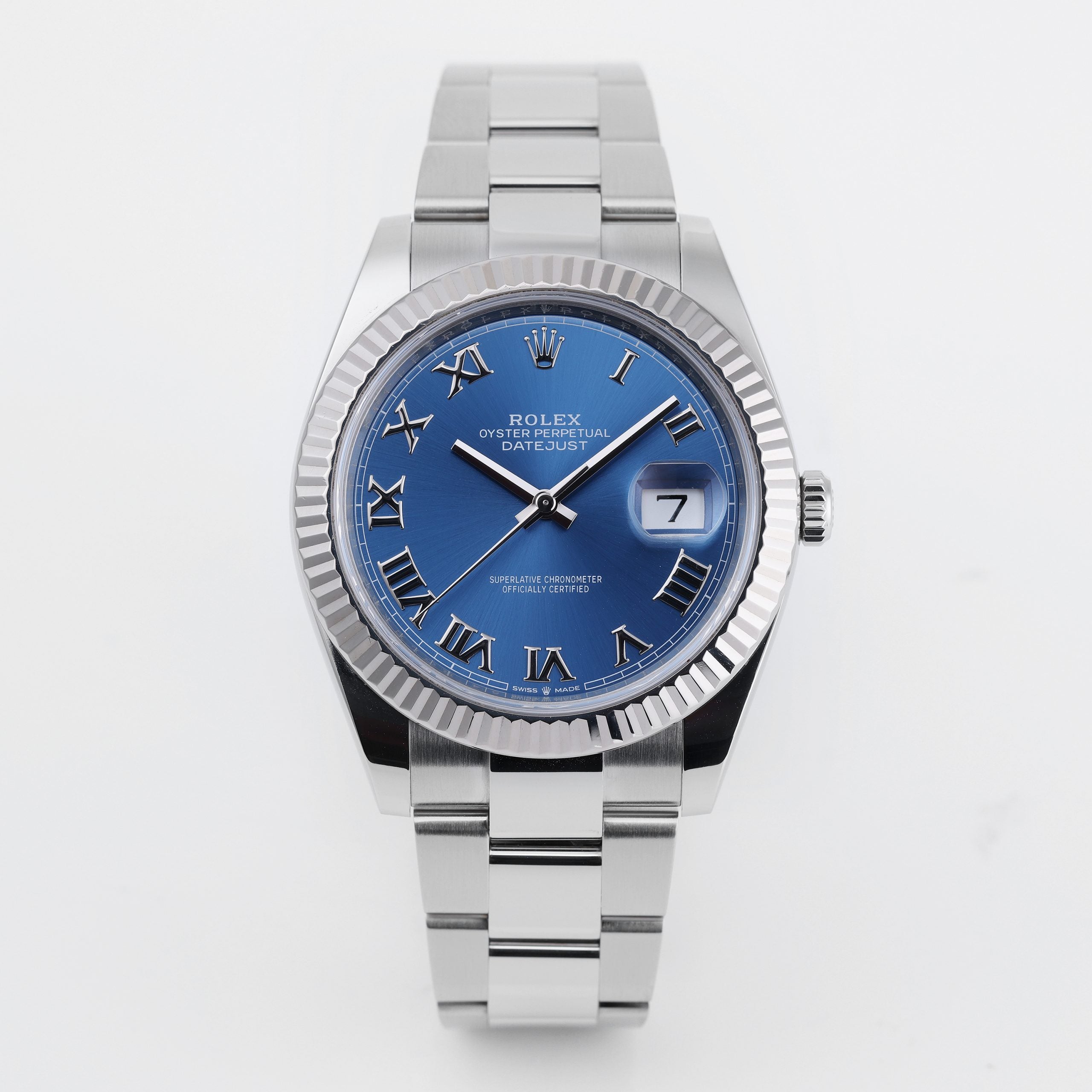 Datejust blue roman shop dial