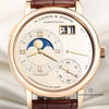 A Lange & Sohne 139.032 Grand Lange 1 Moonphase 18K Rose Gold Second Hand Watch Collectors 2