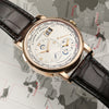 A Lange Sohne Time Zone 1 18K Rose Gold Second Hand Watch Collectors 5