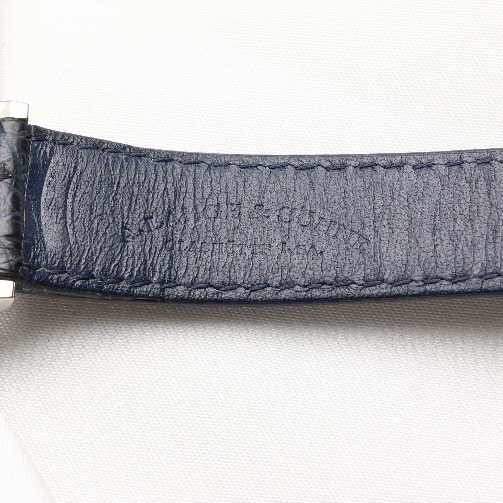 A. Lange & Söhne Pave Diamond & Sapphire 18K White Gold Second Hand Watch Collectors 9