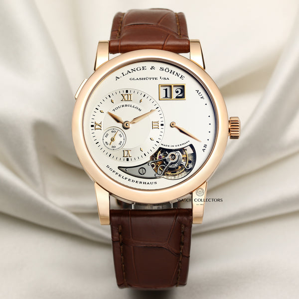 A.Lange & Sohne Tourbillon 18K Rose Gold Second Hand Watch Collectors 1