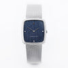 Audemars Piguet 1970s Gents Wristwatch | 18k White Gold | Blue Pattern Dial & Diamond Hours