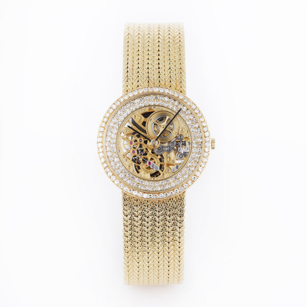 Audemars Piguet | Open-Worked Skeleton Dial | Diamond Wristwatch | 18k Yellow Gold