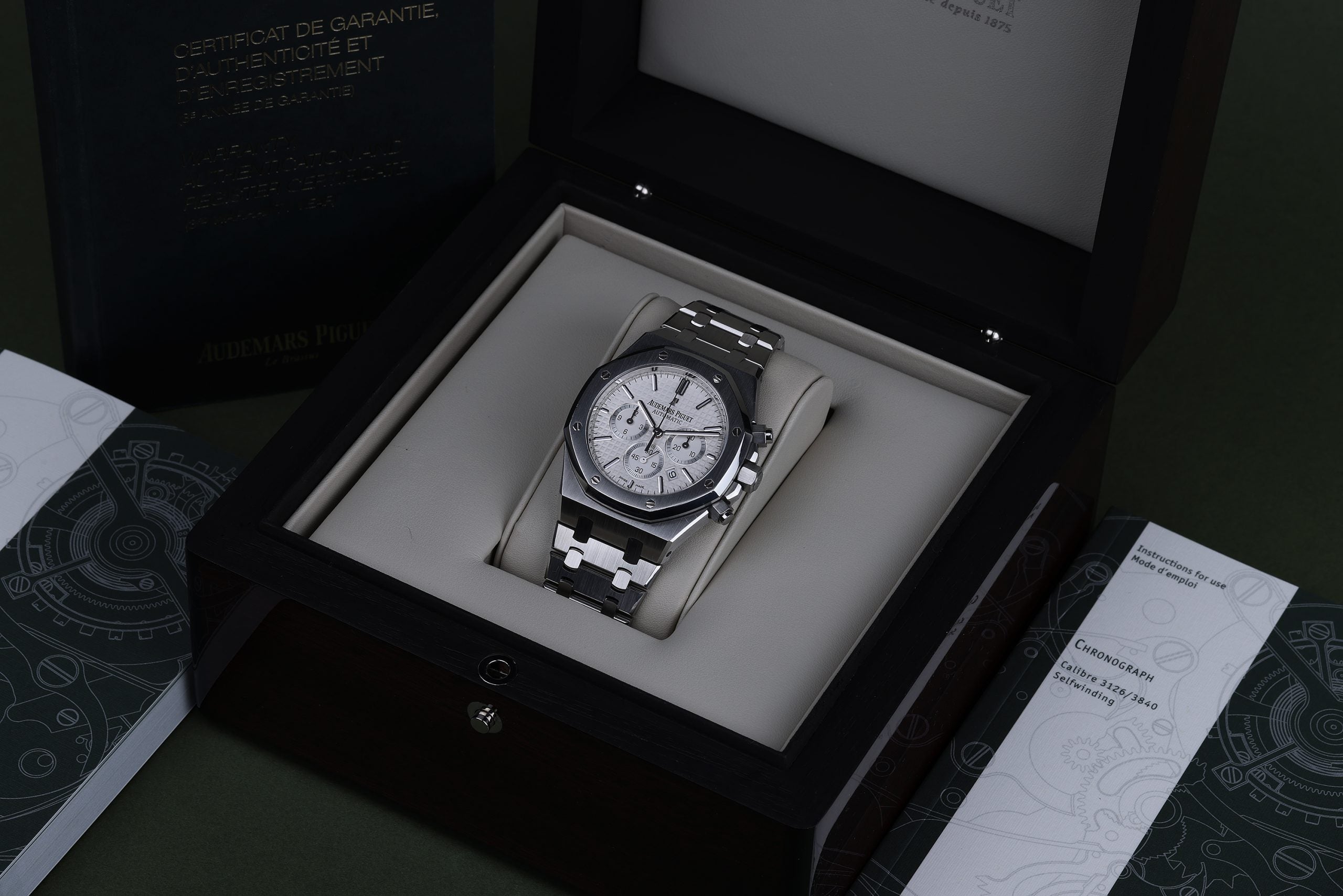 Audemars Piguet Royal Oak Chronograph REF. 26320ST.OO.1220ST.02 White Dial 41mm Stainless Steel