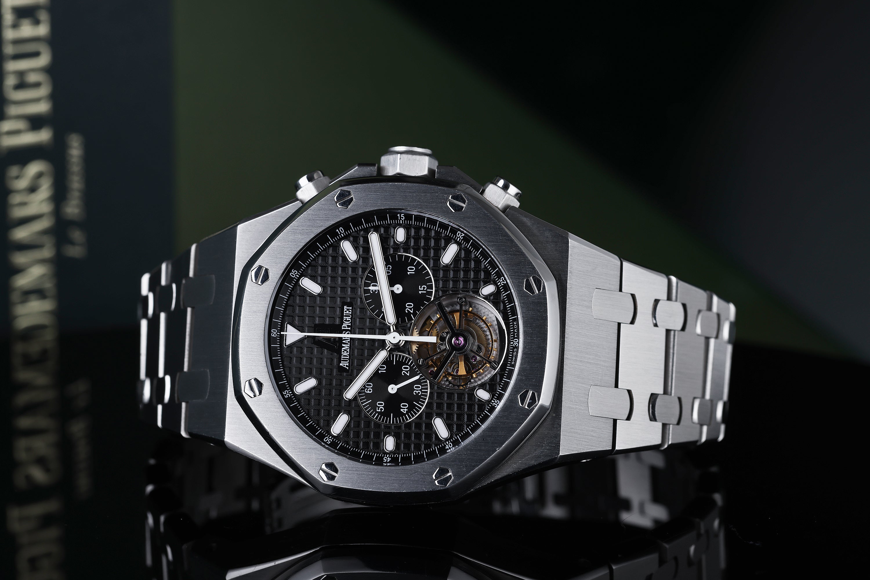 Audemars Piguet Royal Oak Tourbillon | REF. 25977ST.OO.1205ST.02 | Black Dial | Archive Papers & Box | Stainless Steel
