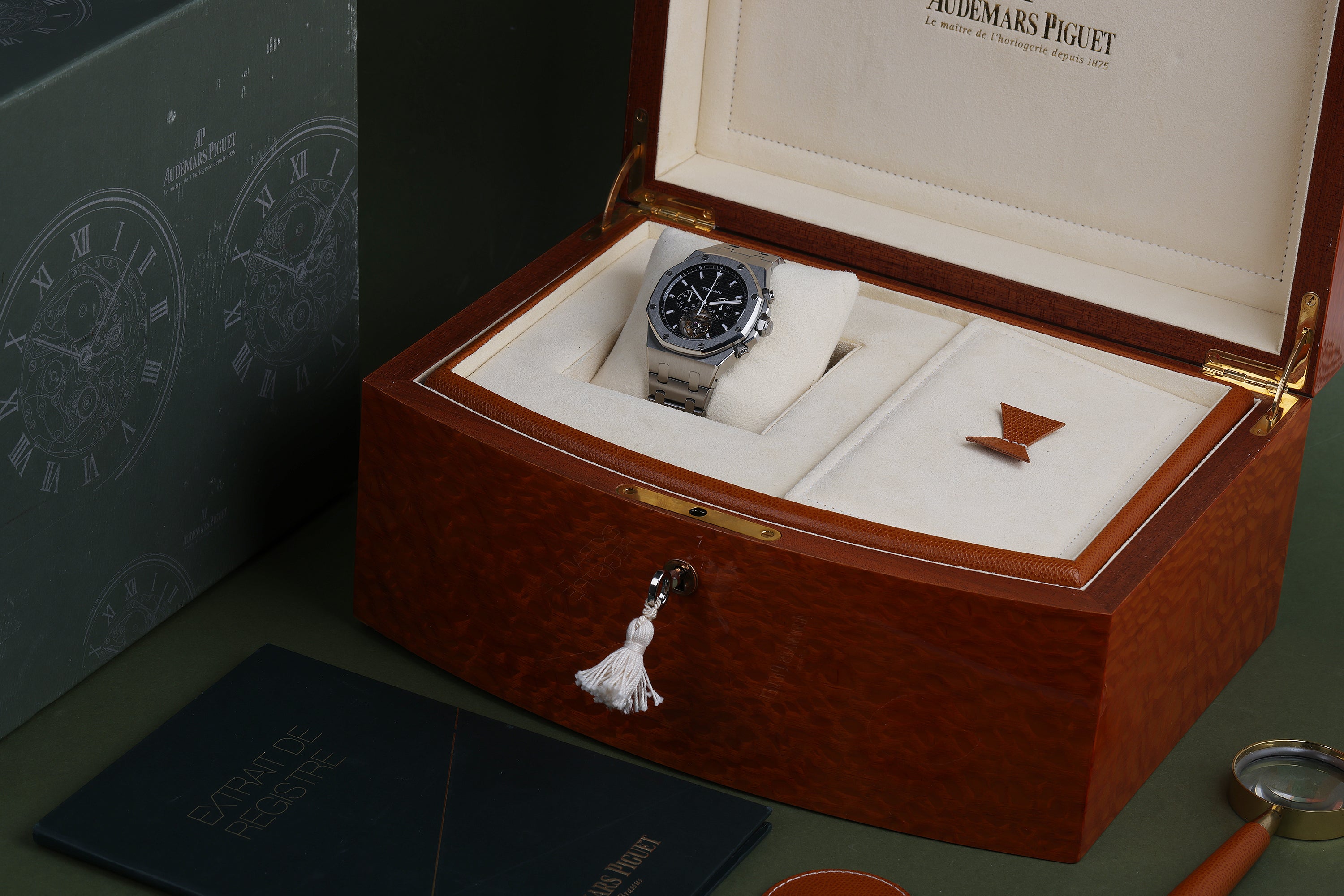 Audemars Piguet Royal Oak Tourbillon | REF. 25977ST.OO.1205ST.02 | Black Dial | Archive Papers & Box | Stainless Steel