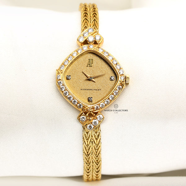 Audemars Piguet 18K Yellow Gold Diamond Second Hand Watch Collectors 1