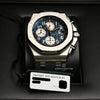 Audemars Piguet Royal Oak Offshore Chronograph Stainless Steel Blue Second Hand Watch Collectors 11