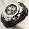 Audemars Piguet Royal Oak Offshore Chronograph Stainless Steel Blue Second Hand Watch Collectors 3