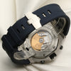 Audemars Piguet Royal Oak Offshore Chronograph Stainless Steel Blue Second Hand Watch Collectors 7