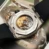 Audemars Piguet Royal Oak Offshore Chronograph Stainless Steel Blue Second Hand Watch Collectors 8