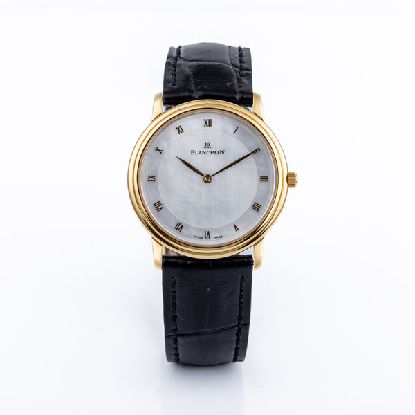 Blancpain Villeret Ultra Slim | Mother of Pearl Roman Numeral Dial | 33.5mm | 18k Yellow Gold