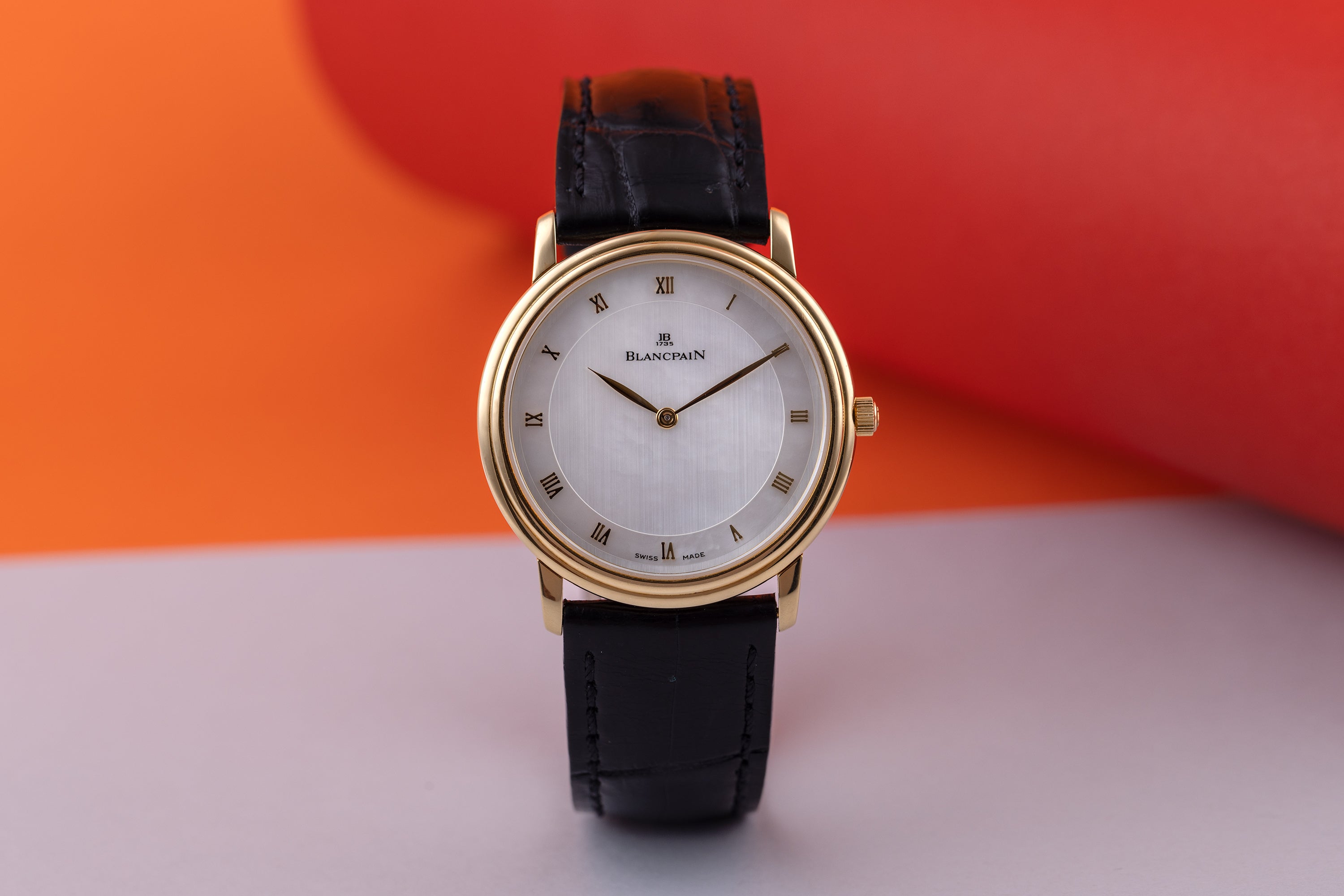 Blancpain Villeret Ultra Slim | Mother of Pearl Roman Numeral Dial | 33.5mm | 18k Yellow Gold