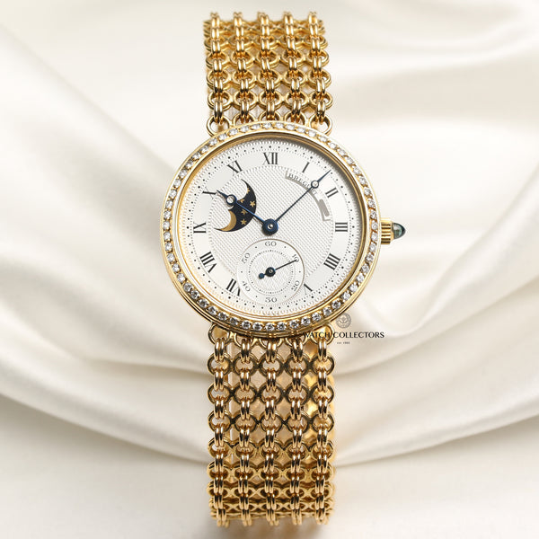 Breguet 18K Yellow Gold Diamond Second Hand Watch Collectors 1