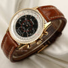 Breitling 18K Rose Gold Navitimer Second Hand Watch Collectors 3