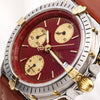 Breitling Chronomat B13048 Steel & Gold Second Hand Watch Collectors 4