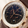 Breitling Montbrillant R41370 18K Rose Gold Second Hand Watch Collectors 4