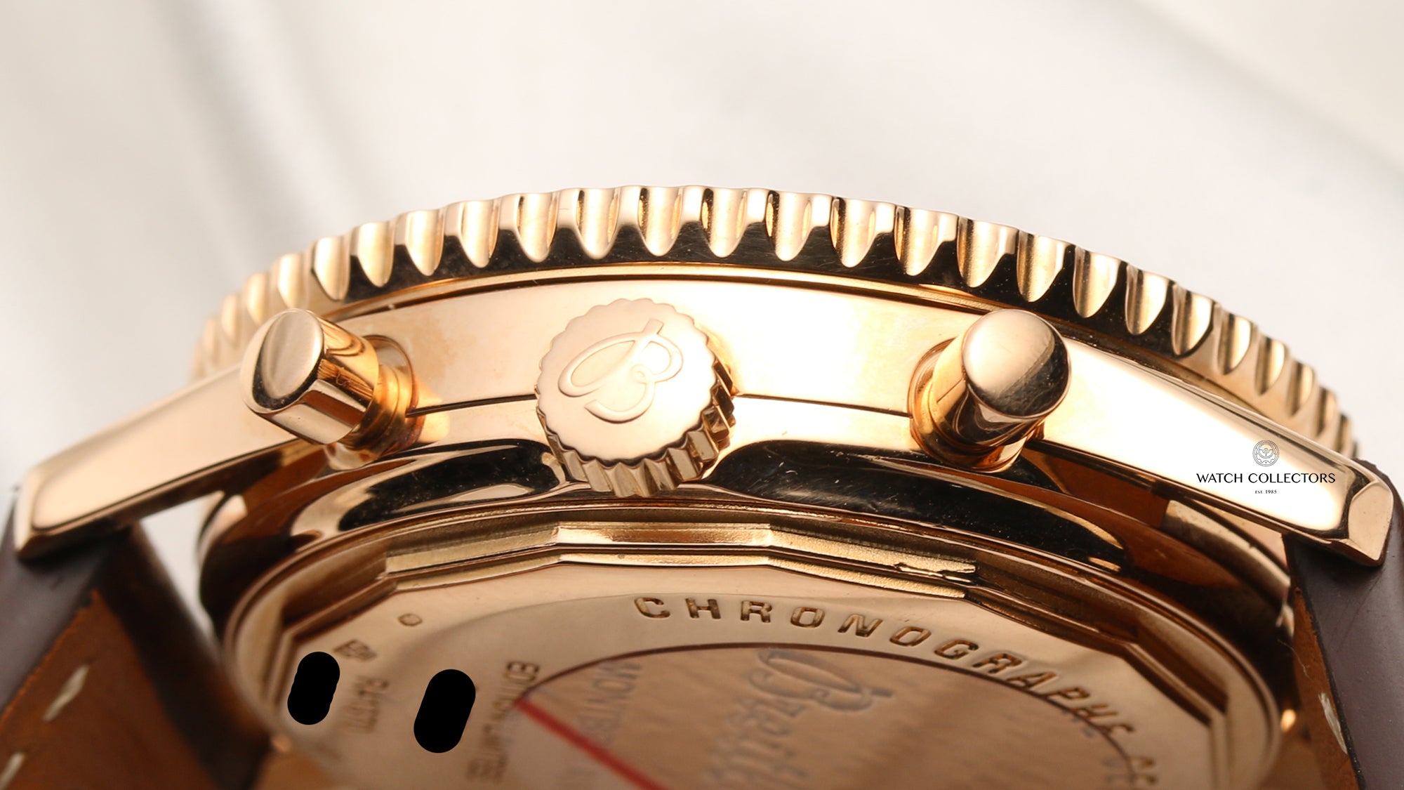 Breitling Montbrillant R41370 18K Rose Gold Second Hand Watch Collectors 6