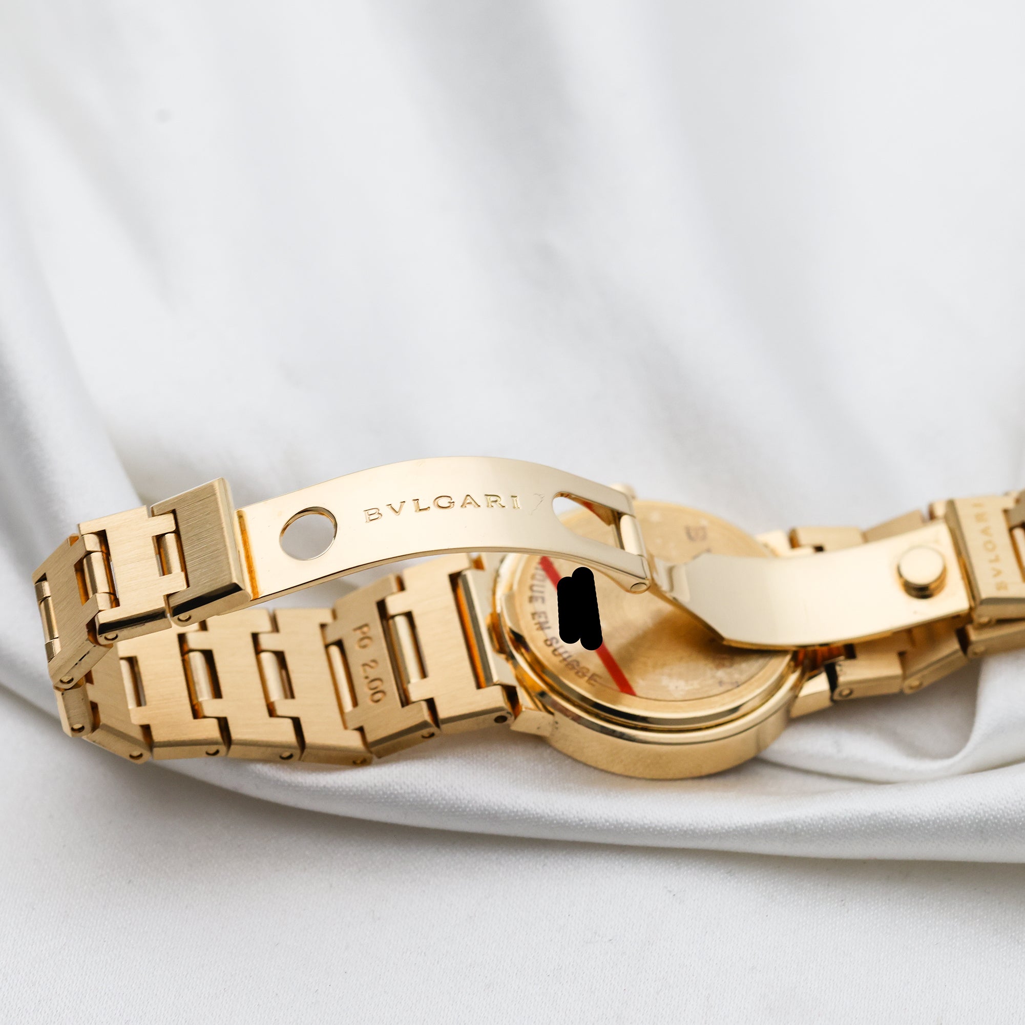 Bvlgari 18K Yellow Gold Diamond Dial Second Hand Watch Collectors 5