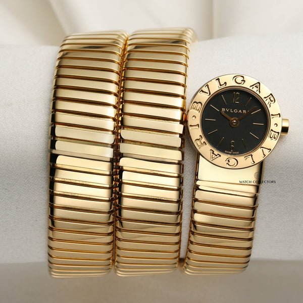 Bvlgari 18K Yellow Gold Second Hand Watch Collectors 1