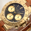 Bvlgari Diagono 18K Yellow Gold Second Hand Watch Collectors 4