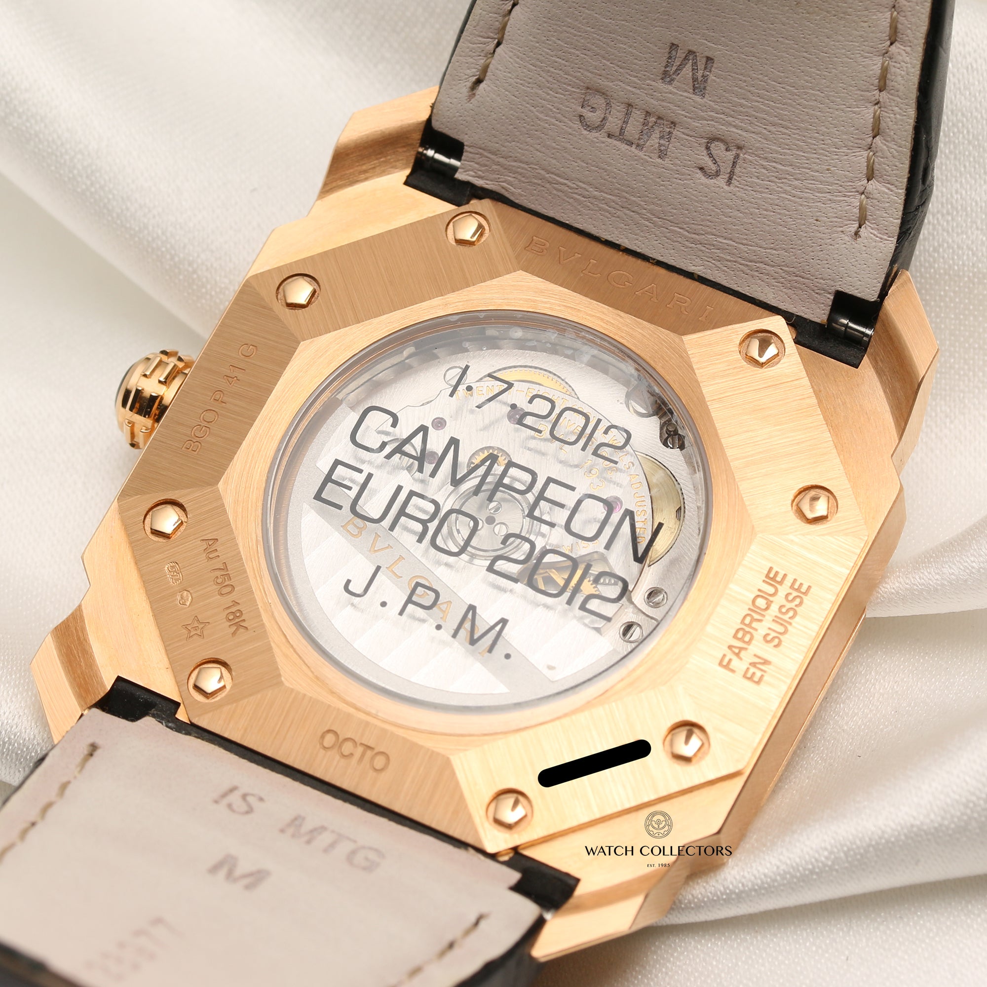 Bvlgari Octo Campeon Euro 2012 18K Rose Gold Second Hand Watch Collectors 7
