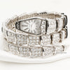 Bvlgari Serpenti 18K White Gold Diamond Second Hand Watch Collectors 1