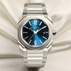 Bvlgari-Stainless-Steel-Blue-Dial-Second-Hand-Watch-Collectors-1