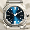 Bvlgari Stainless Steel Blue Dial Second Hand Watch Collectors 2