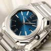 Bvlgari Stainless Steel Blue Dial Second Hand Watch Collectors 4