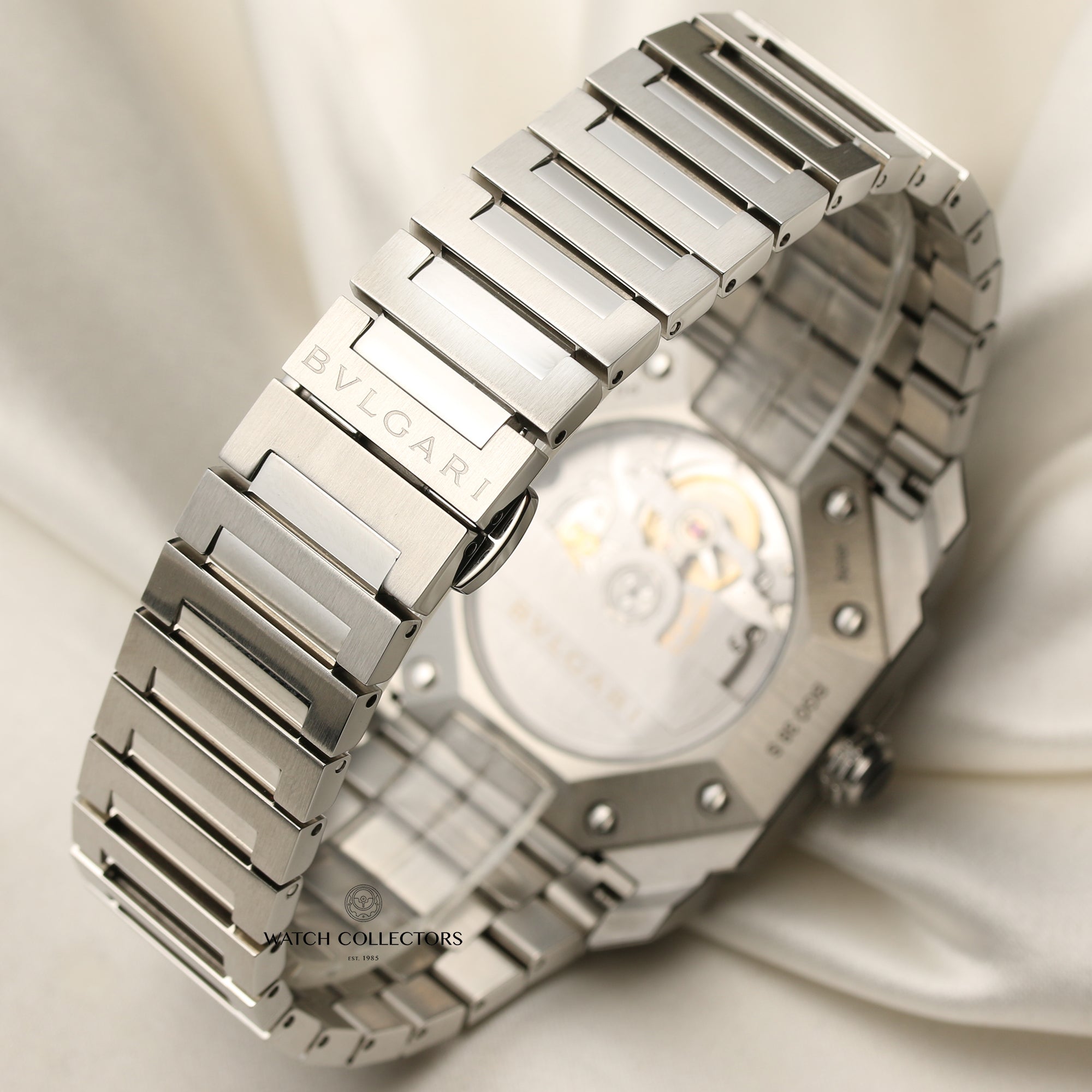 Bvlgari Stainless Steel Blue Dial Second Hand Watch Collectors 6