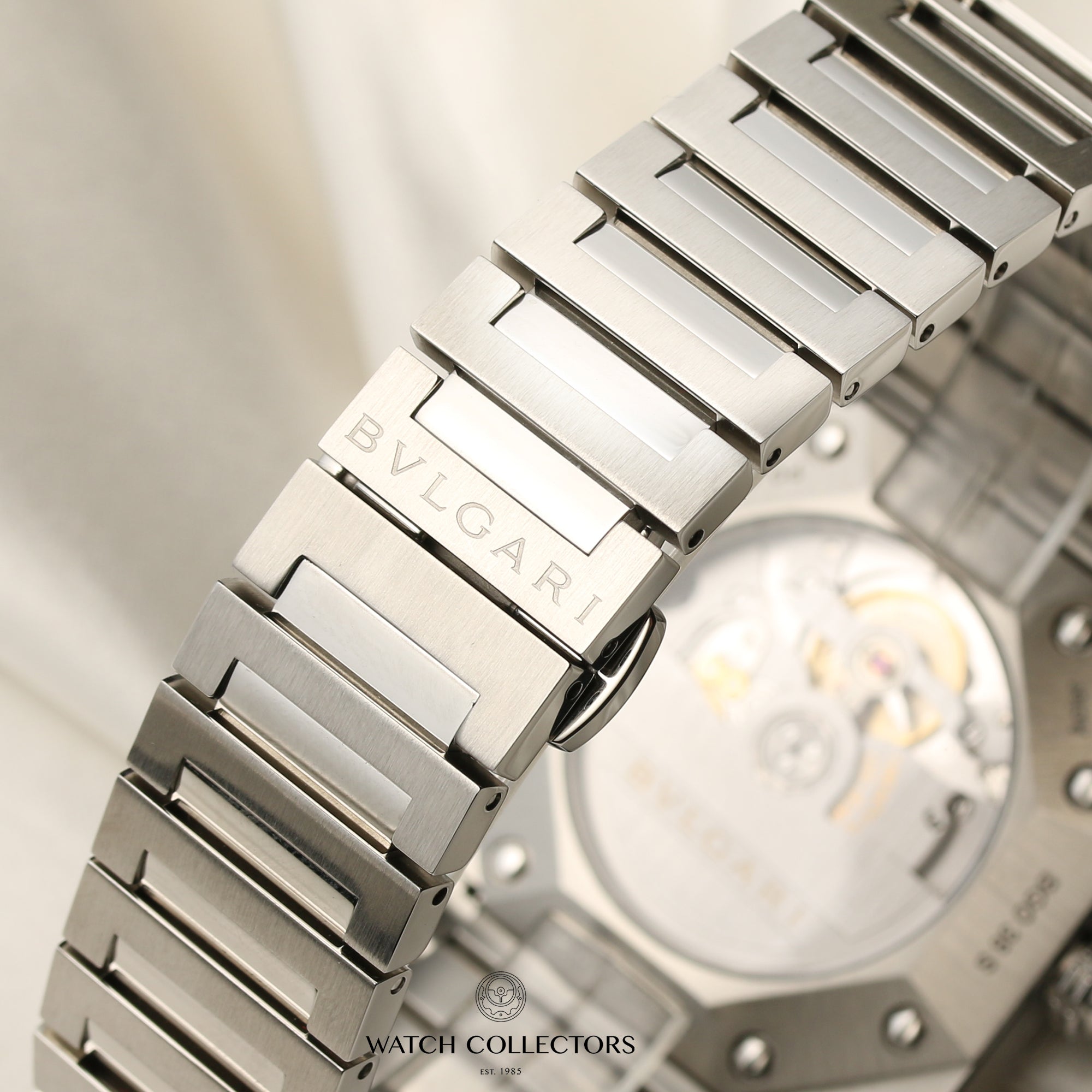 Bvlgari Stainless Steel Blue Dial Second Hand Watch Collectors 9