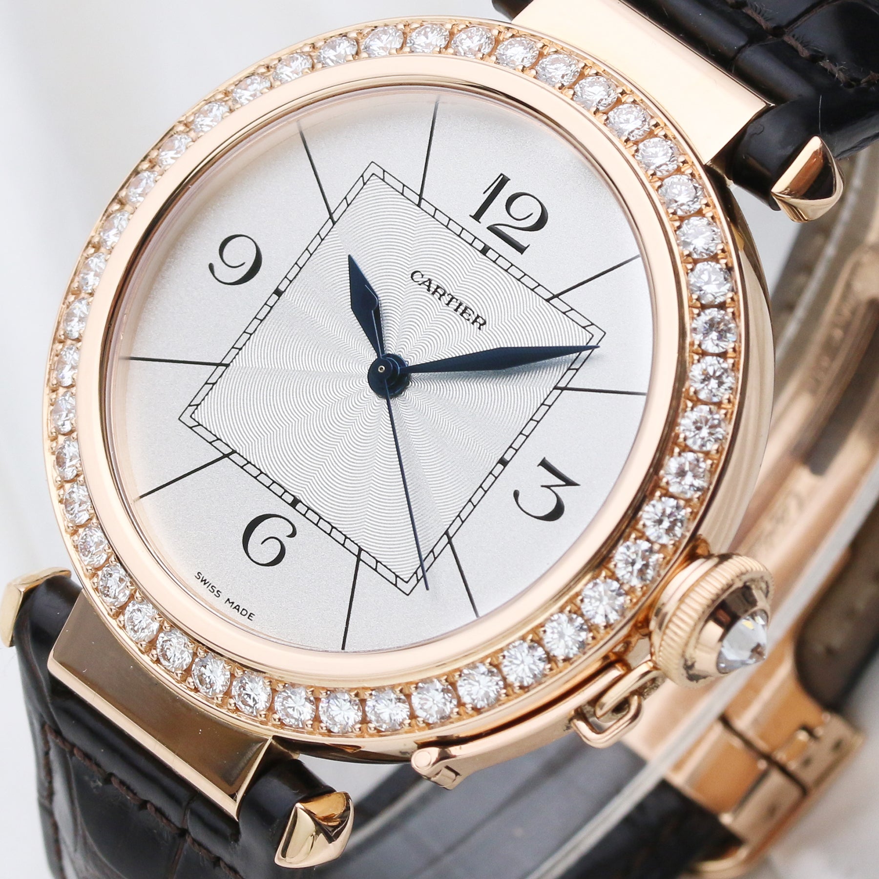 Cartier 18K Rose Gold Second Hand Watch Collectors 4