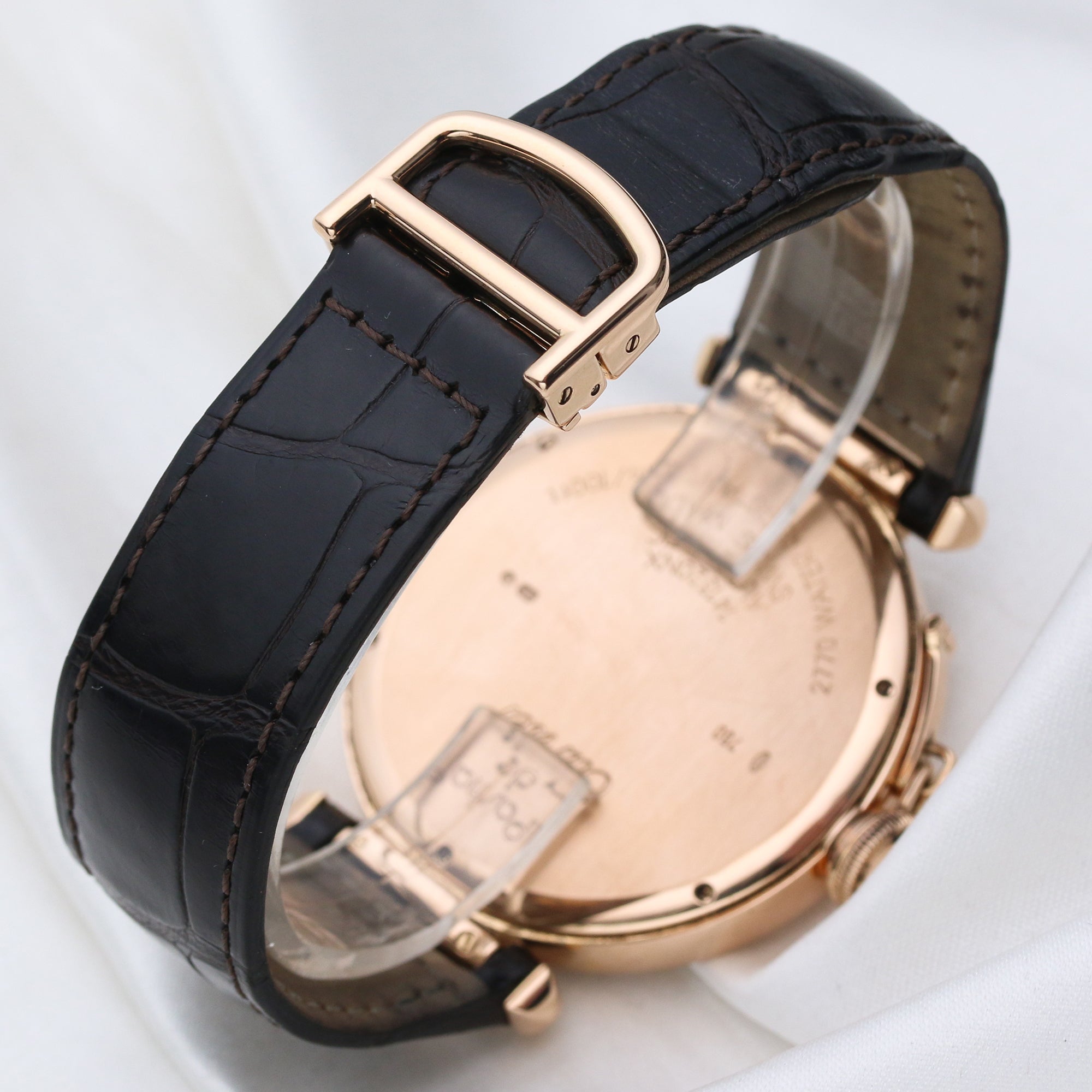 Cartier 18K Rose Gold Second Hand Watch Collectors 8