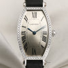 Cartier 18K White Gold Diamod Bezel Second Hand Watch Collectors 2