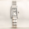 Cartier 18K White Gold Diamond Second Hand Watch Collectors 1