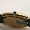 Cartier 18K Yellow Gold Burgundy Stone Dial Second Hand Watch Collectors 5