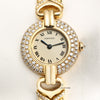 Cartier 18K Yellow Gold Diamond Bezel Second Hand Watch Collectors 2