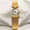 Cartier 18K Yellow Gold Diamond Bezel Shoulders Second Hand Watch Collectors 1