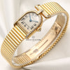 Cartier 18K Yellow Gold Diamond Bezel Shoulders Second Hand Watch Collectors 3