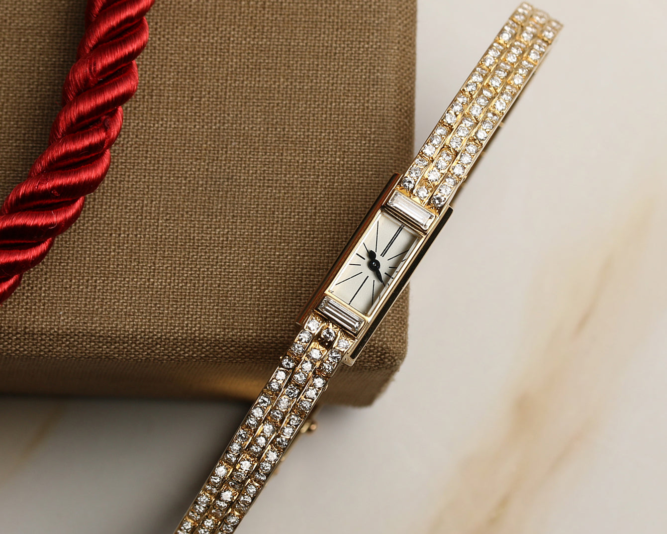 Cartier 18K Yellow Gold Diamond Second Hand Watch Collectors 11