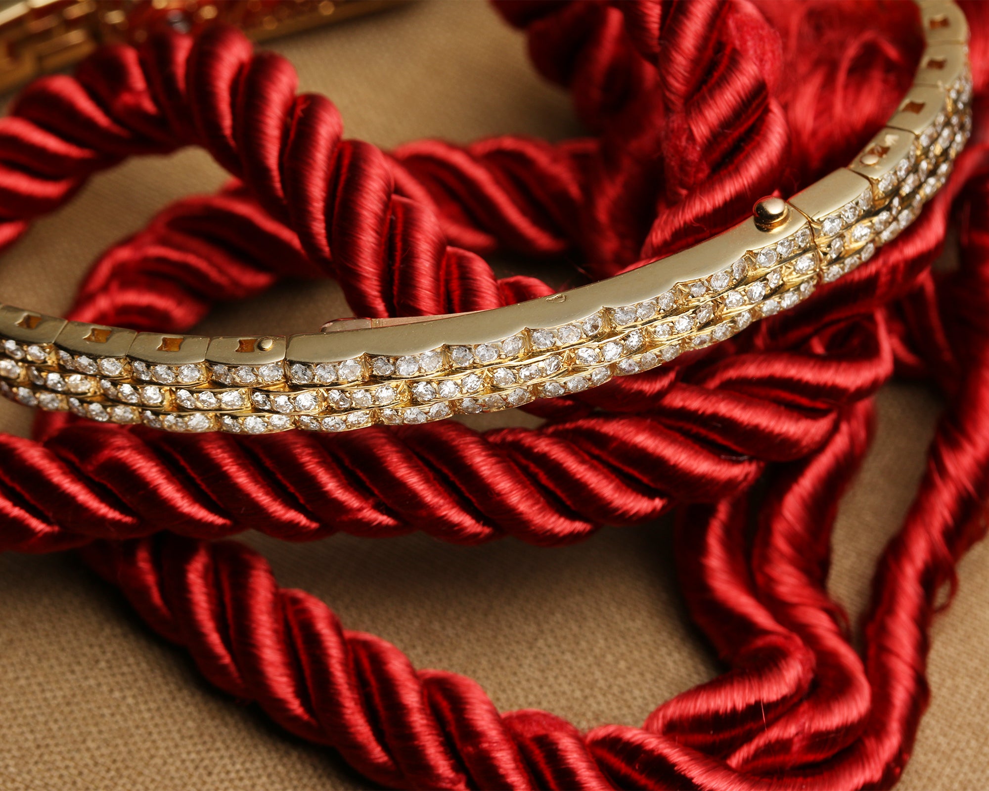 Cartier 18K Yellow Gold Diamond Second Hand Watch Collectors 6