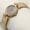 Cartier 18K Yellow Gold Pave Diamond Second Hand Watch Collectors 3