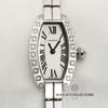 Cartier 18k White Gold Diamond Bezel Second Hand Watch Collectors 2