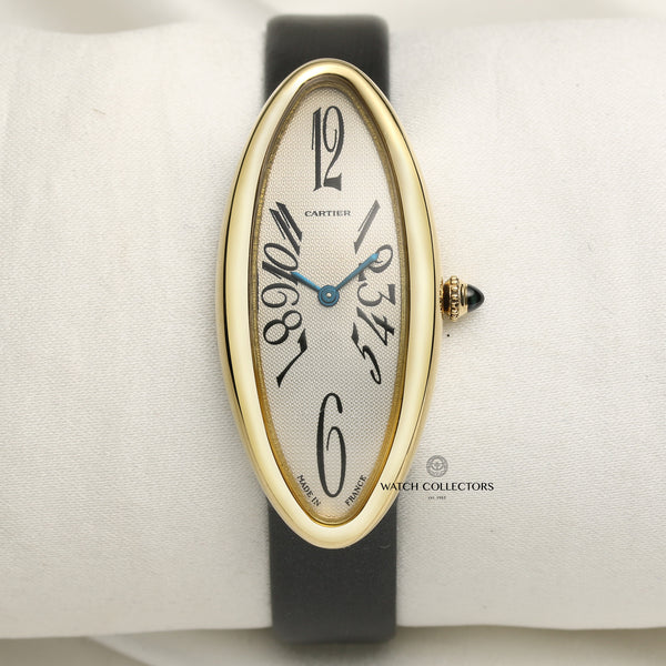 Cartier Allongee Baignoire 18K Yellow Gold Second Hand Watch Collectors 1