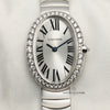 Cartier Baignoire 3065 18K White Gold Diamond Bezel Second Hand Watch Collectors 2