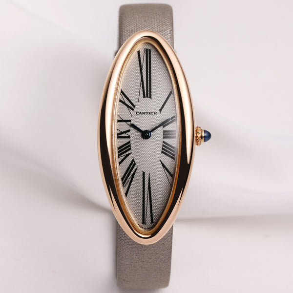 Cartier Baignoire Allongee 18K Rose Gold Second Hand Watch Collectors 1
